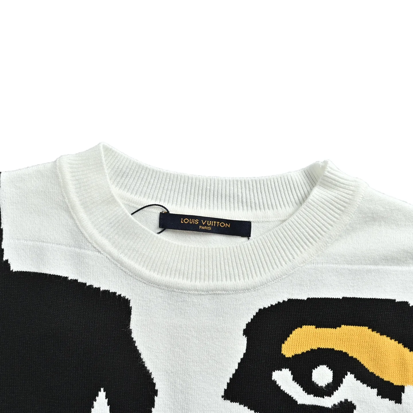 Louis Vuitton portrait jacquard wool knit sweater